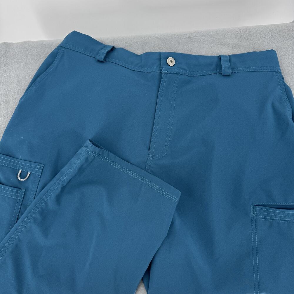 Cherokee Infinity CK200A Mens Scrub Pants Large Teal Cargo Stretch